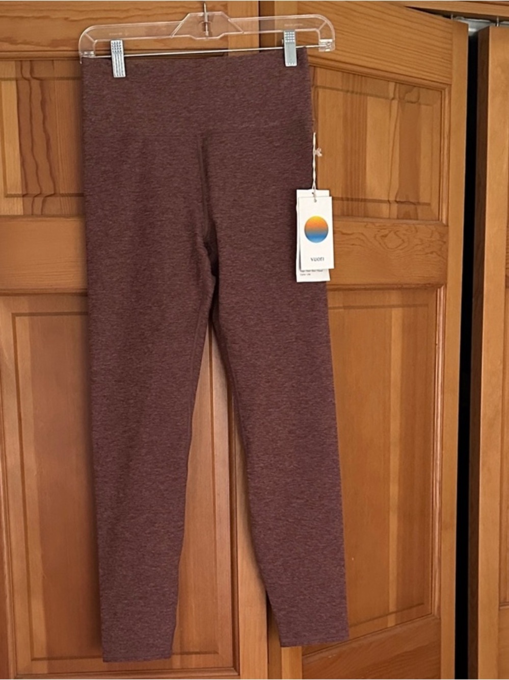 Vuori Clean Elevation High Rise Hazelnut Heather Leggings NWT medium